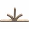 Ekena Millwork Richland Smooth Timber Gable Bracket, Douglas Fir, 60"W x 38"H x 3 1/2"D x 3 1/2"F, 15/12 Pitch GBW060X38X0404RIC00SDF - alternate 3